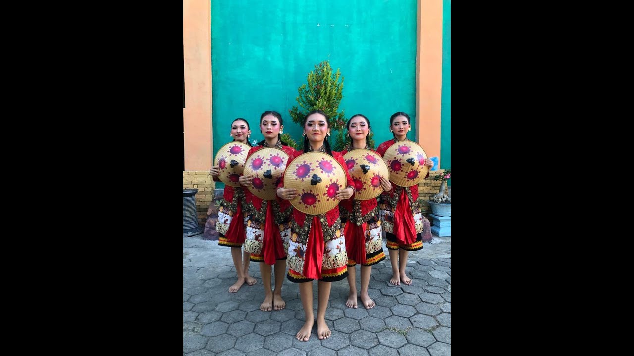 SMPN 1 DAWARBLANDONG, FLS2N 2021 Kreativitas Tari Sumirat Ing Tanen, 5 Besar Tingkat Provinsi Jatim