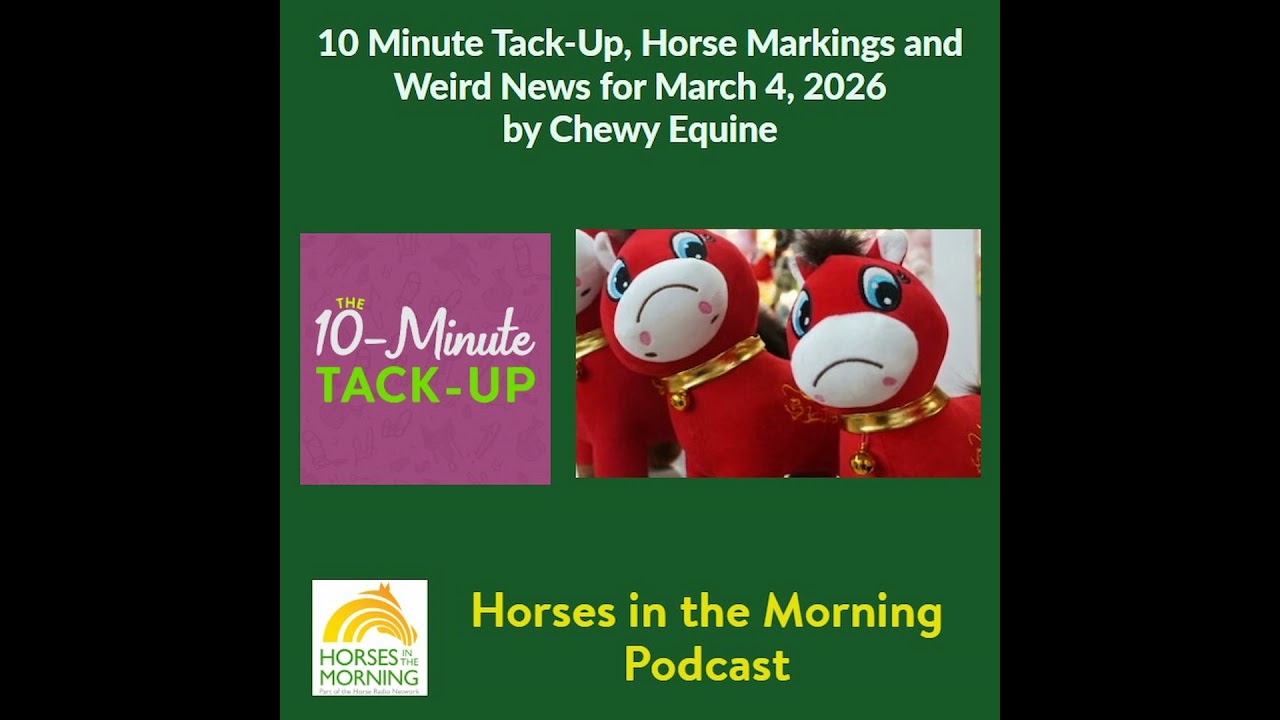 10 Minute Tack-Up, Horse Markings and Weird News for March 4, 2026 by Chewy Equine