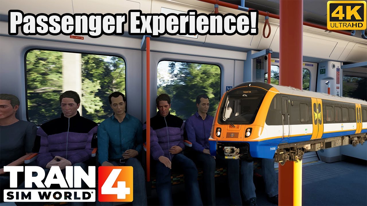 4K Passenger Experience On the London Overground Line - Train Sim World 4