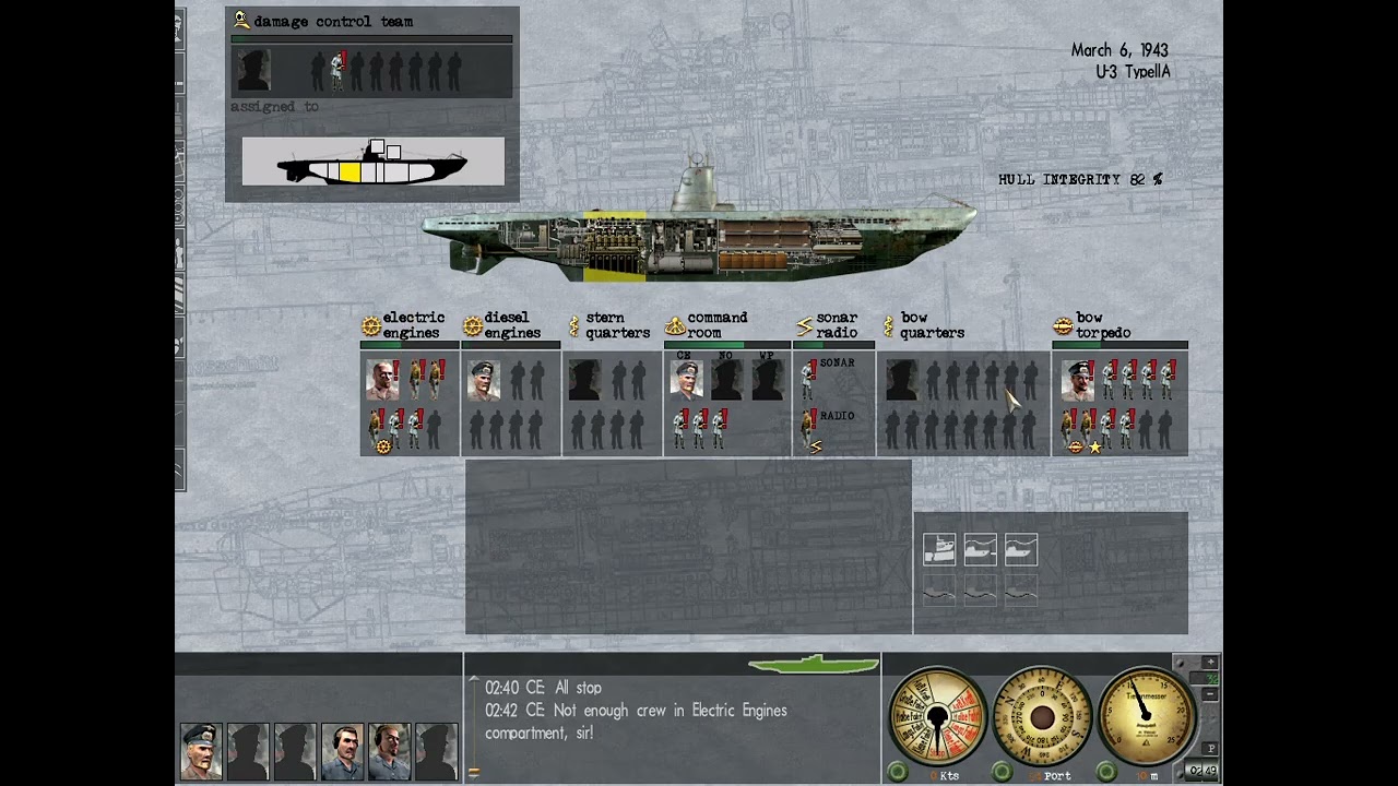 Silent Hunter 3 - Carrière d'Hans von Speedt : Je coule un destroyer US avant de rentrer à la base !