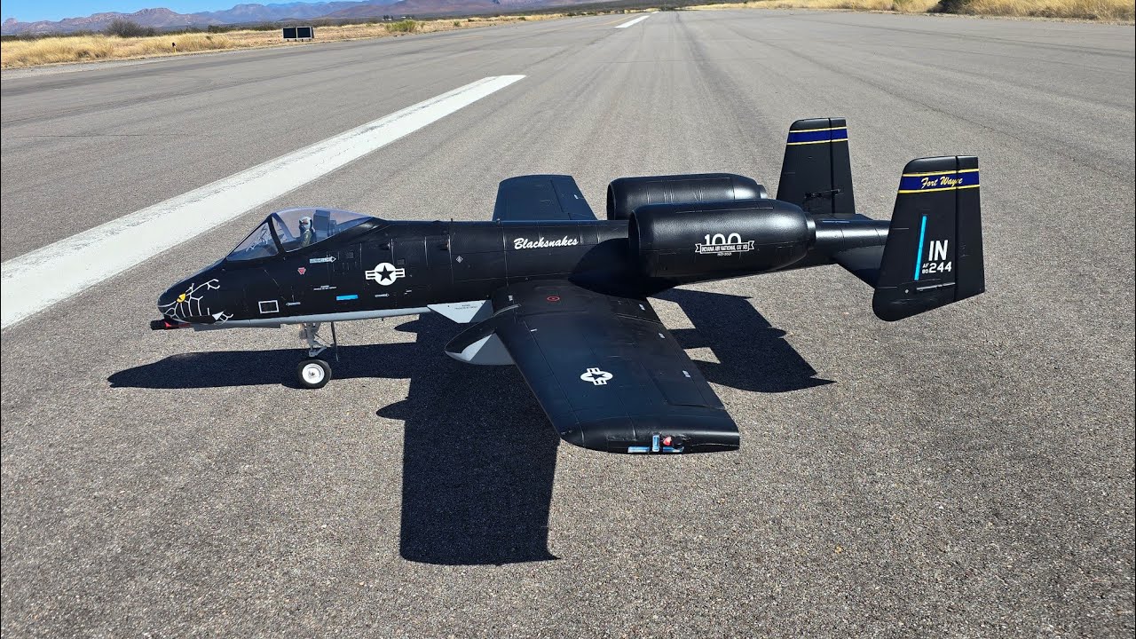 Freewing A-10 V2 80mm Black Snakes Maiden flight