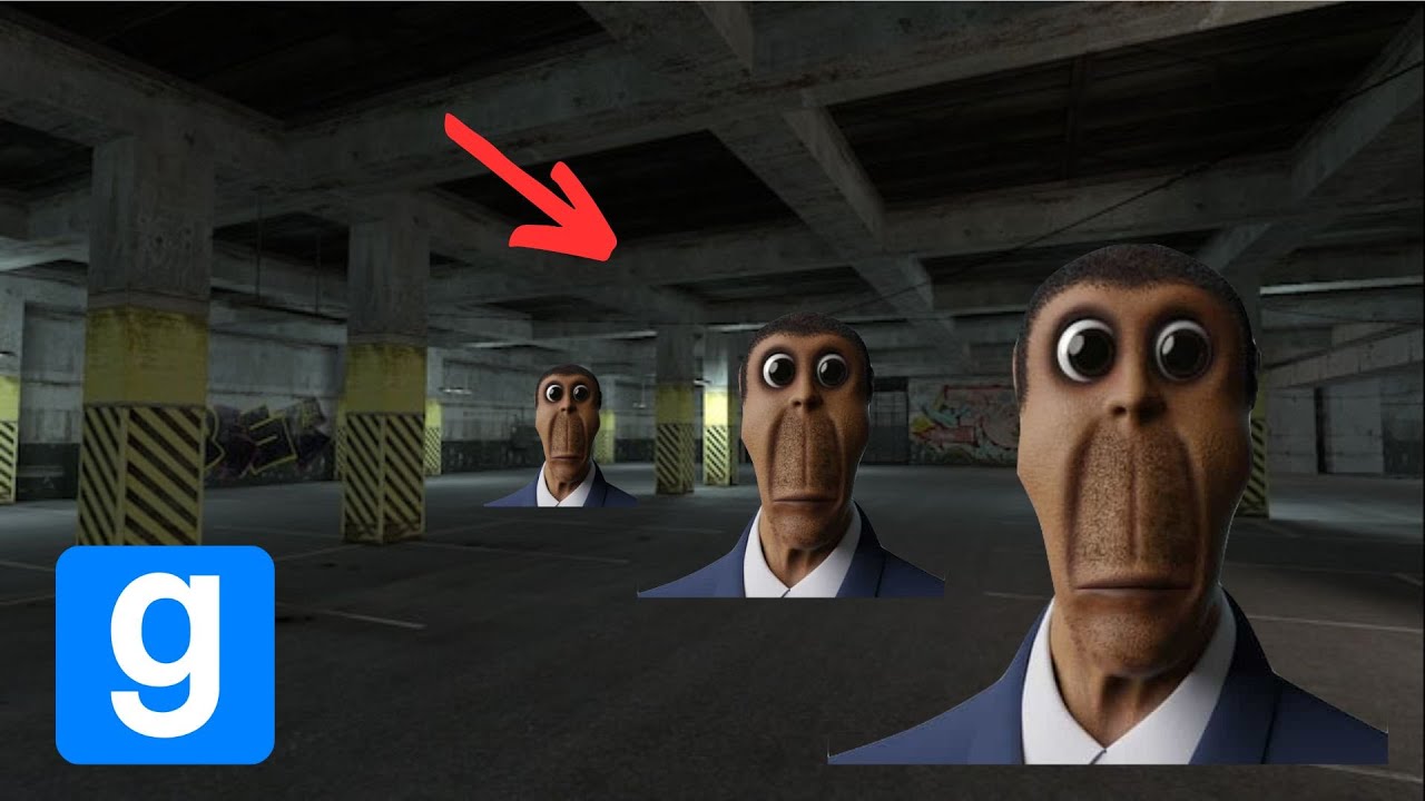 RUNNING from OBUNGA in GMOD! (He is FAST).