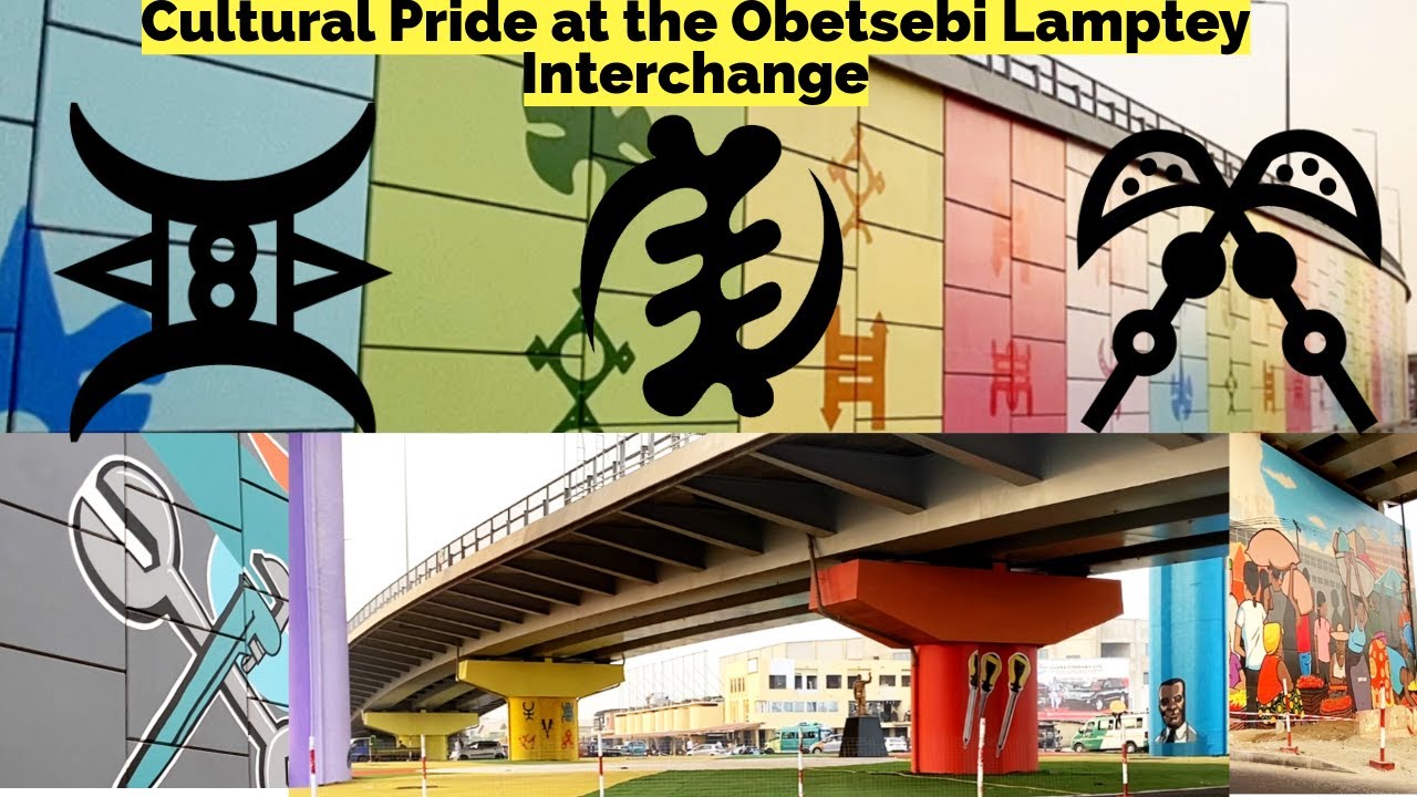The New Obetsebi Lamptey Interchange: A Landmark of Ghanaian Heritage #accra  🇬🇭 #ghana