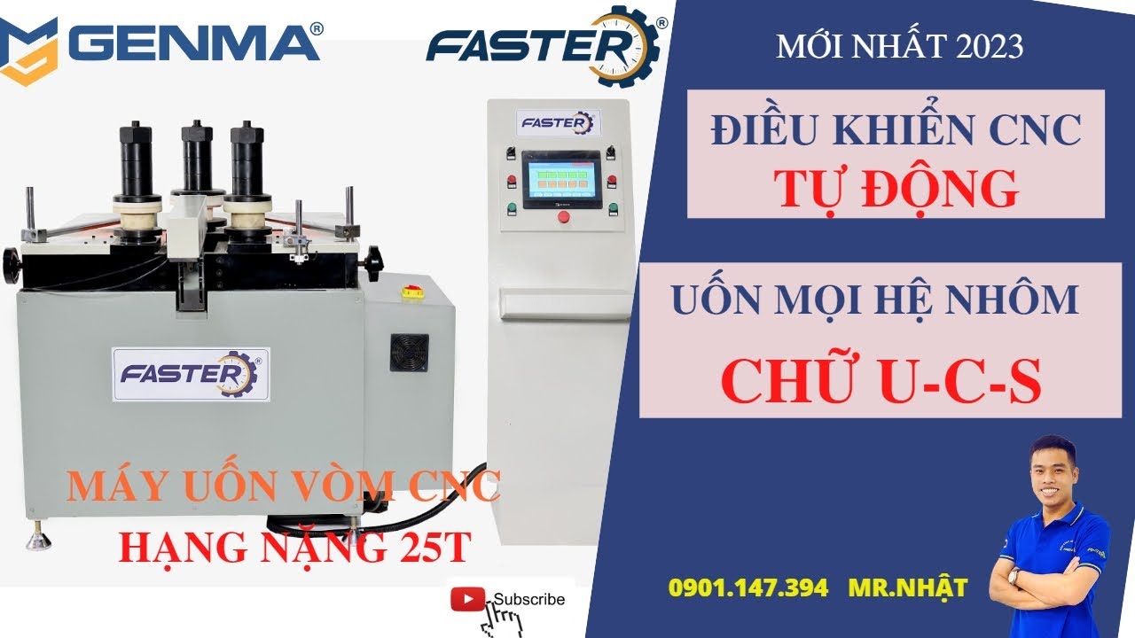 MÁY UỐN VÒM CNC CAO CẤP | UỐN VÒM NHÔM MỚI NHẤT 2023 | UỐN VÒM NHÔM CHỮ C, U, S