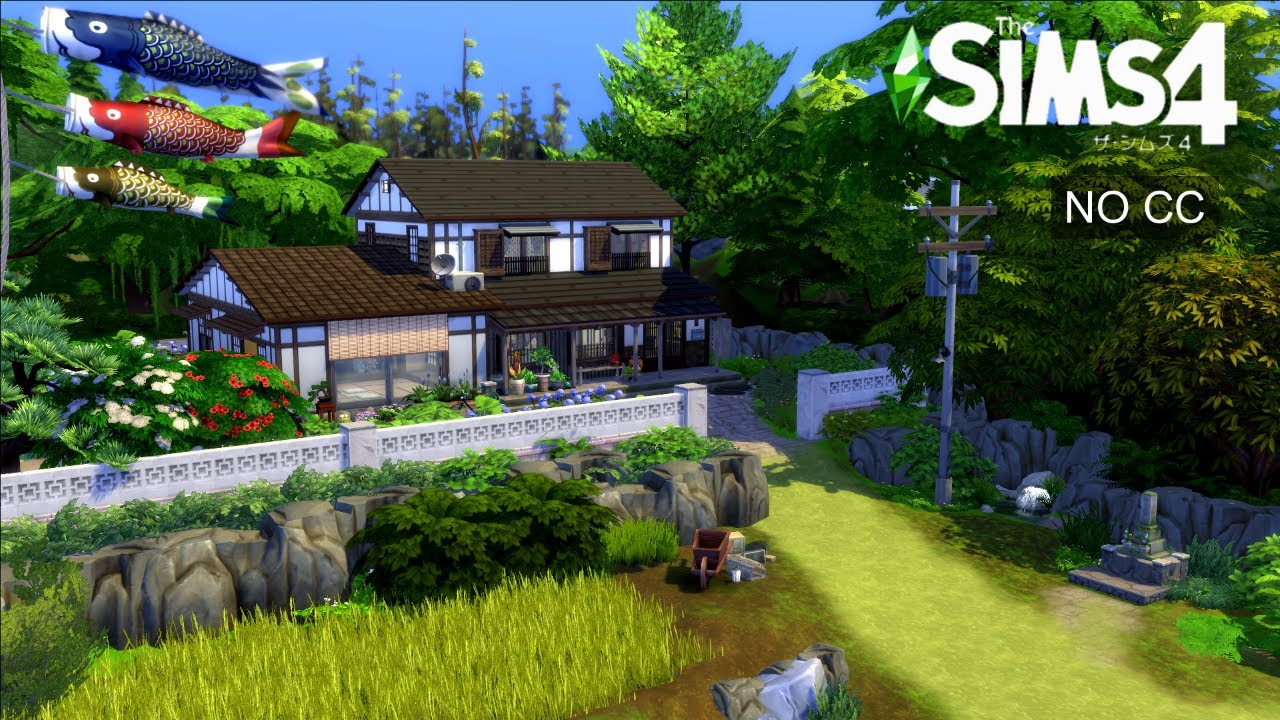 Japanese Countryside | 日本の田舎 | NO CC | Sims 4 stop motion build【シムズ４建築】