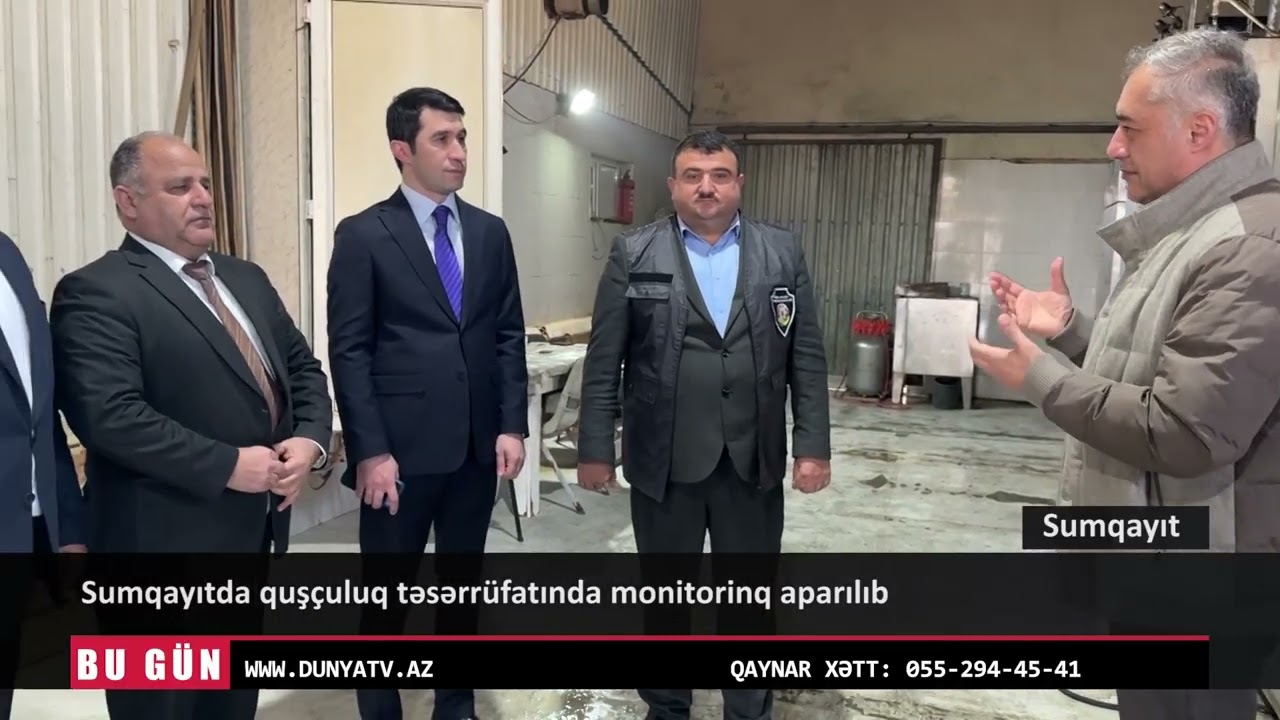 Sumqayıtda quşçuluq təsərrüfatında monitorinq aparılıb