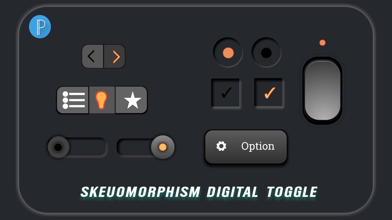 Learn Skeuomorphic Digital Toggle Switch.|Soft Ui Design|&bull;Pixellab Toturial.