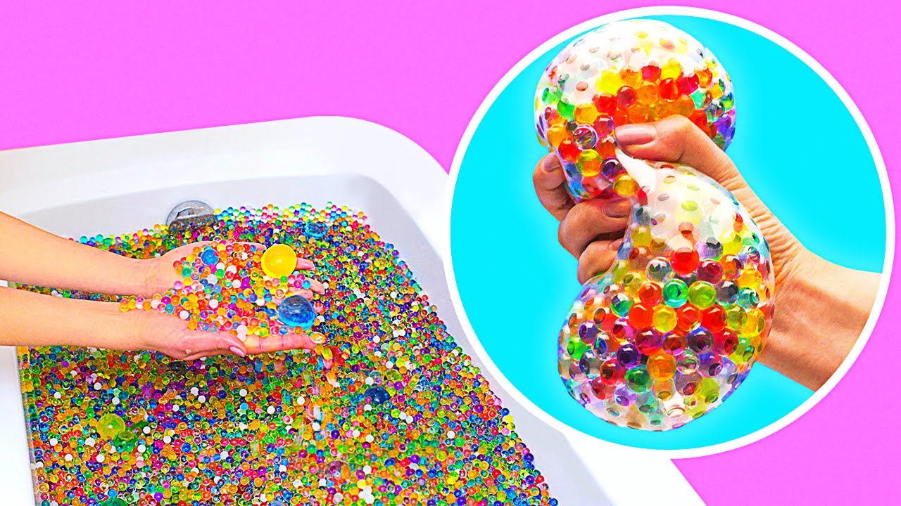ORBEEZ CRAFTS || How To Make Orbeez Bed And Orbeez Stress Ball