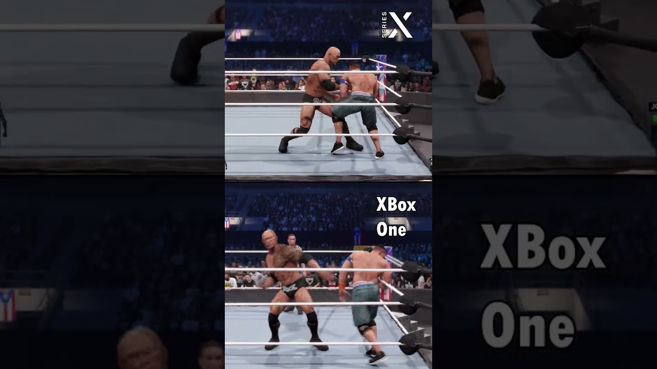 WWE 2K24 on Xbox One is super Blurry vs. Series X & PS5 #wwe2k24 #ps5 #xboxseriesx