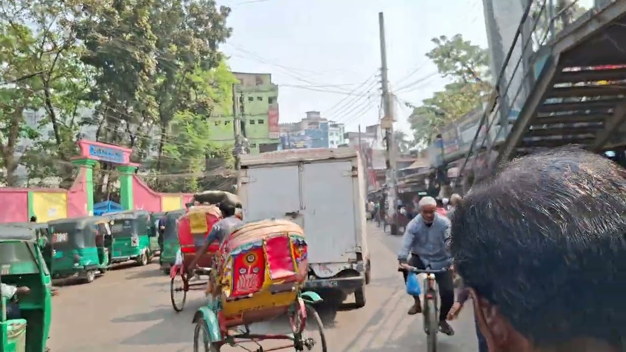 বন্দর বাজার টু ধুপা দীঘির পূর্ব পাড় রোড সিলেট Bandarbazar to Dhupadighi road view 