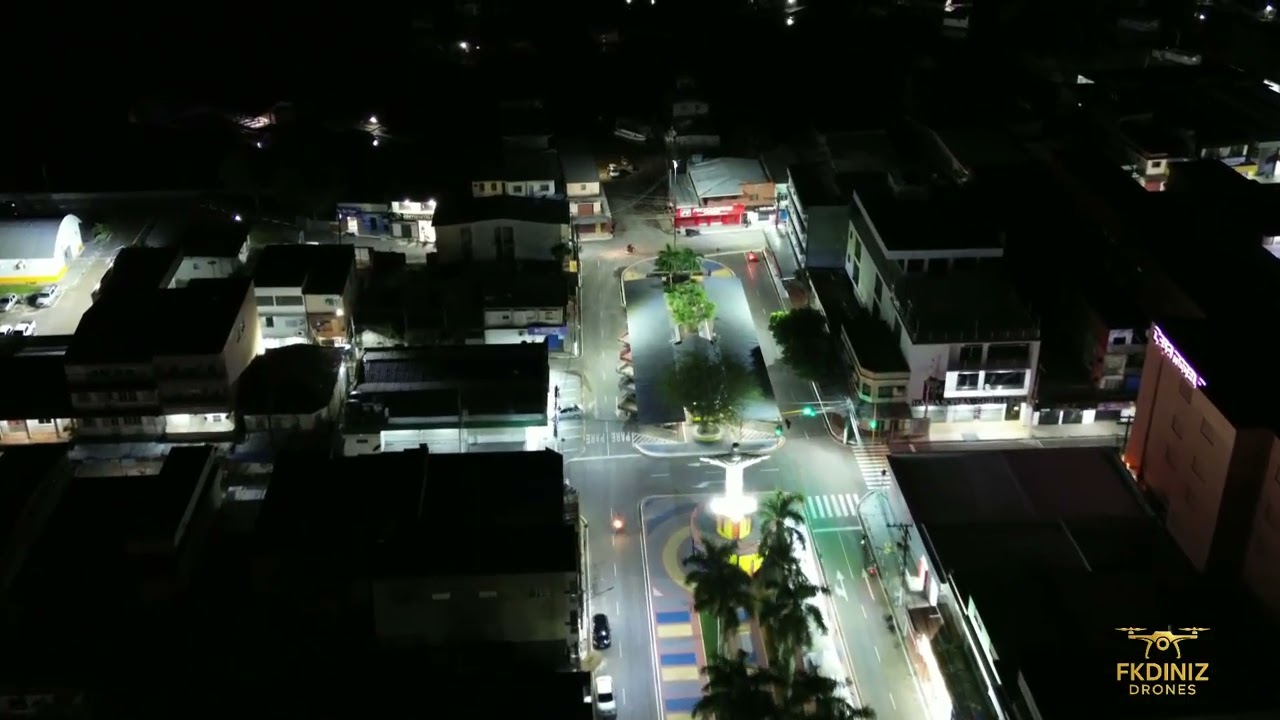 🌌 Coari Vista do Alto à Noite | Voo de Drone Noturno Incrível 🚁✨