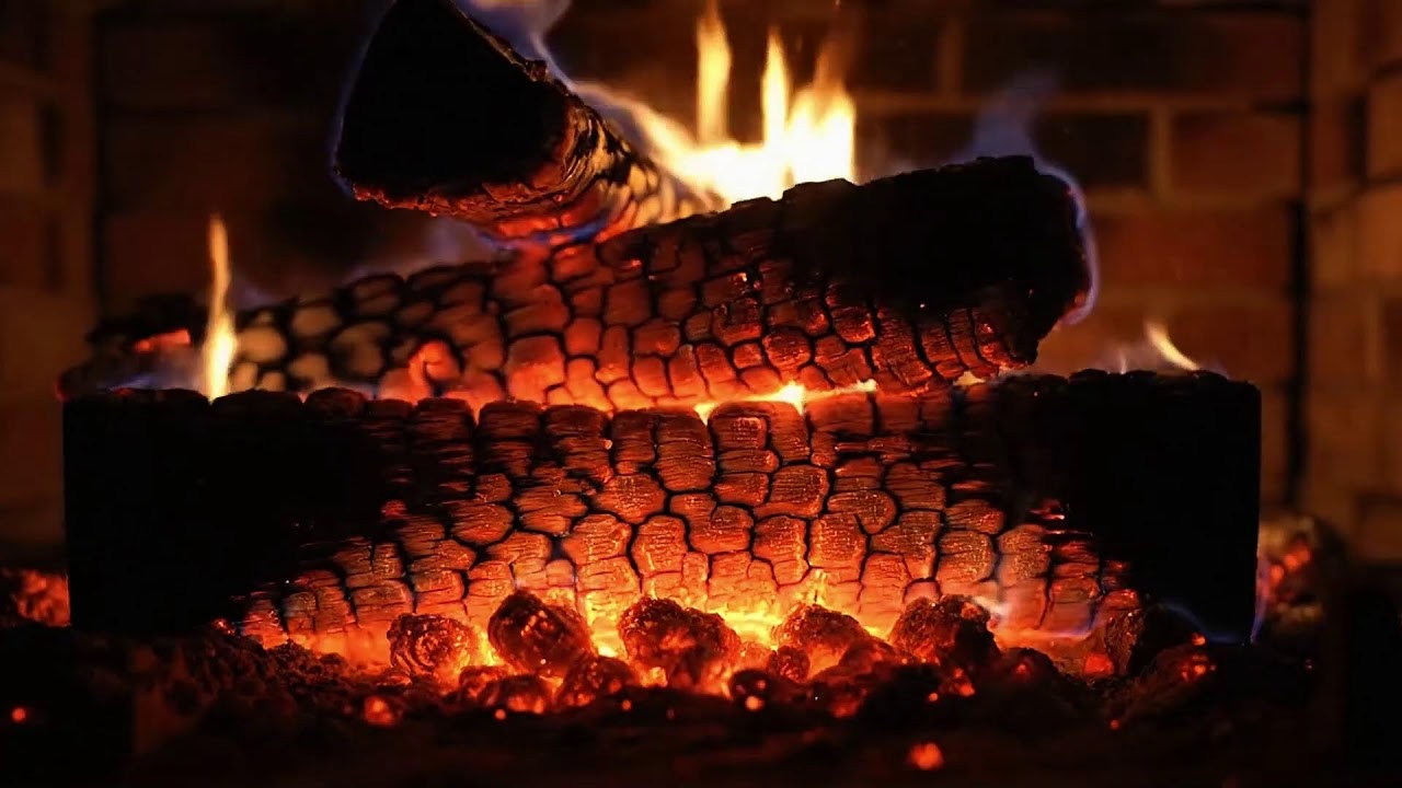 Peaceful Fireplace Sounds with Natural Crackling Fire Audio for Stress Relief