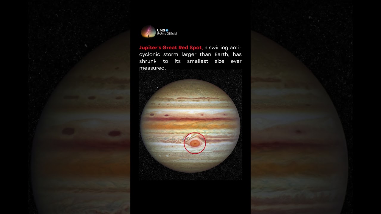 Jupiter's Great Red Spot Is Shrinking #jupiter