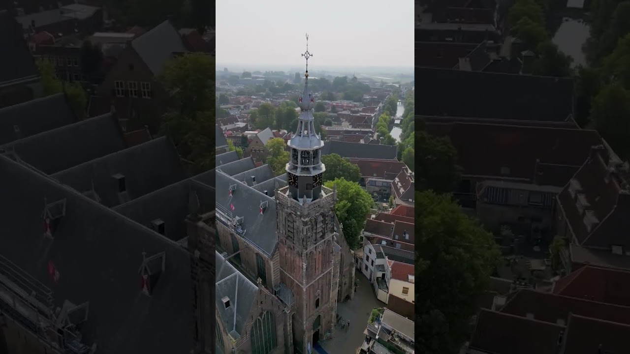Gouda, must see place in the Netherlands - DJI Mini 3 Pro drone 4k