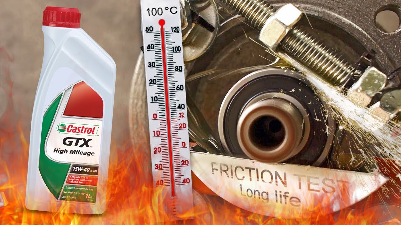 Castrol GTX 15W40 Jak skutecznie olej chroni silnik? 100&deg;C
