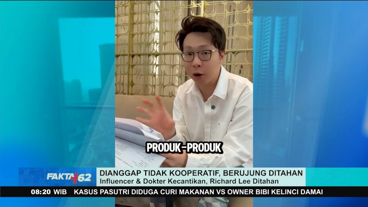 Richard Lee Ditahan Atas Kasus Dugaan Pelanggaran Perlindungan Konsumen terkait Produk Kecantikan