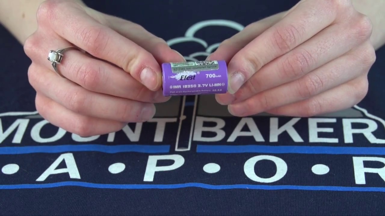 Vapor Product Spotlight: Efest 18350 700mAh Flat-Top E-Cigarette Battery