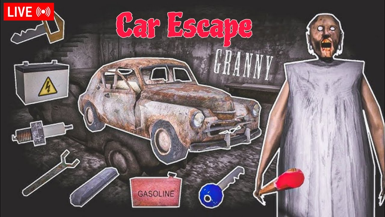 Granny is Live 🔴 Horror Gameplay | Car Escape | Mobile Gameplay