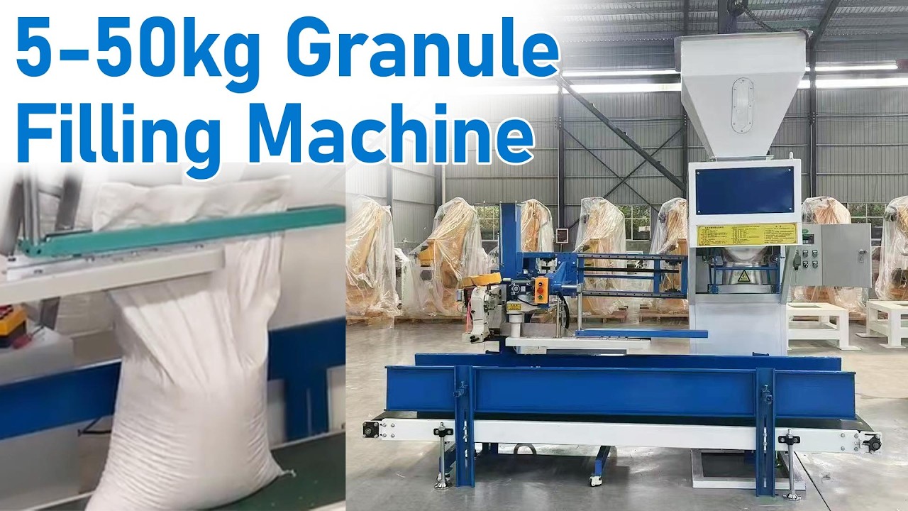5-50kg Granule Packing Machine | Automatic Bag Filling & Sealing Process #granulefillingmachine