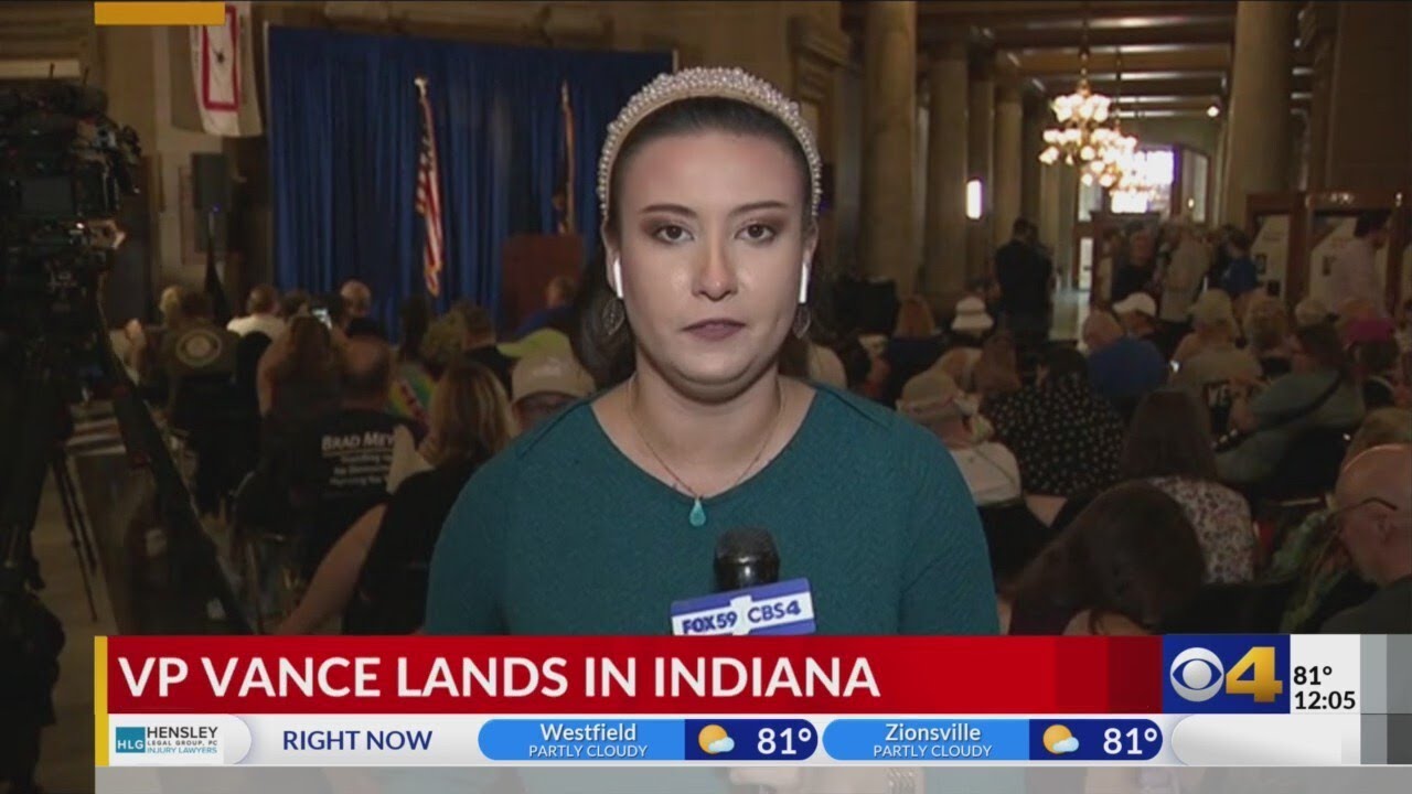 VP Vance Lands in Indiana