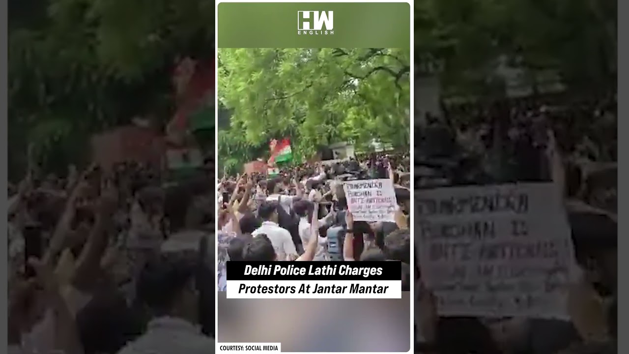 #Shorts | Delhi Police Lathi Charges Protestors At Jantar Mantar | Cockroach Janata Party | Pradhan