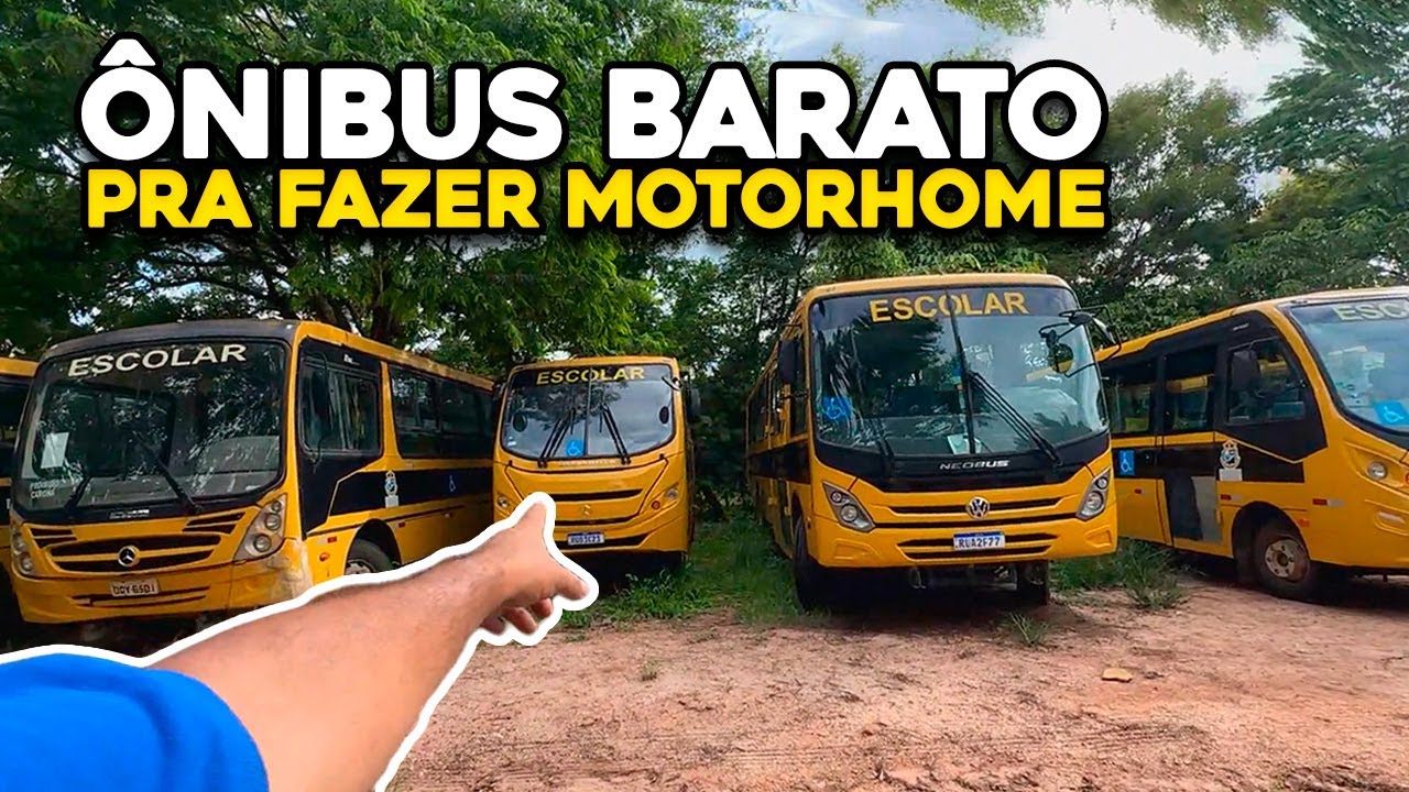 LEILÃO DE ÔNIBUS BARATO PARA FAZER MOTORHOME OU TRABALHAR