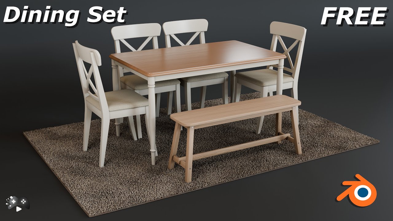 Dining Table, Chair, Bench & Rug - How to - FREE