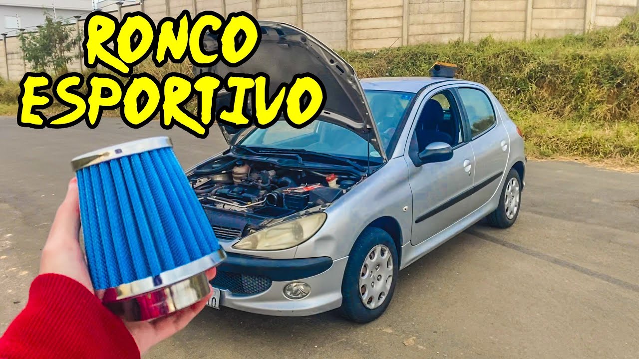 Instalação do filtro de ar ESPORTIVO no PEUGEOT 206 1.4 2007!