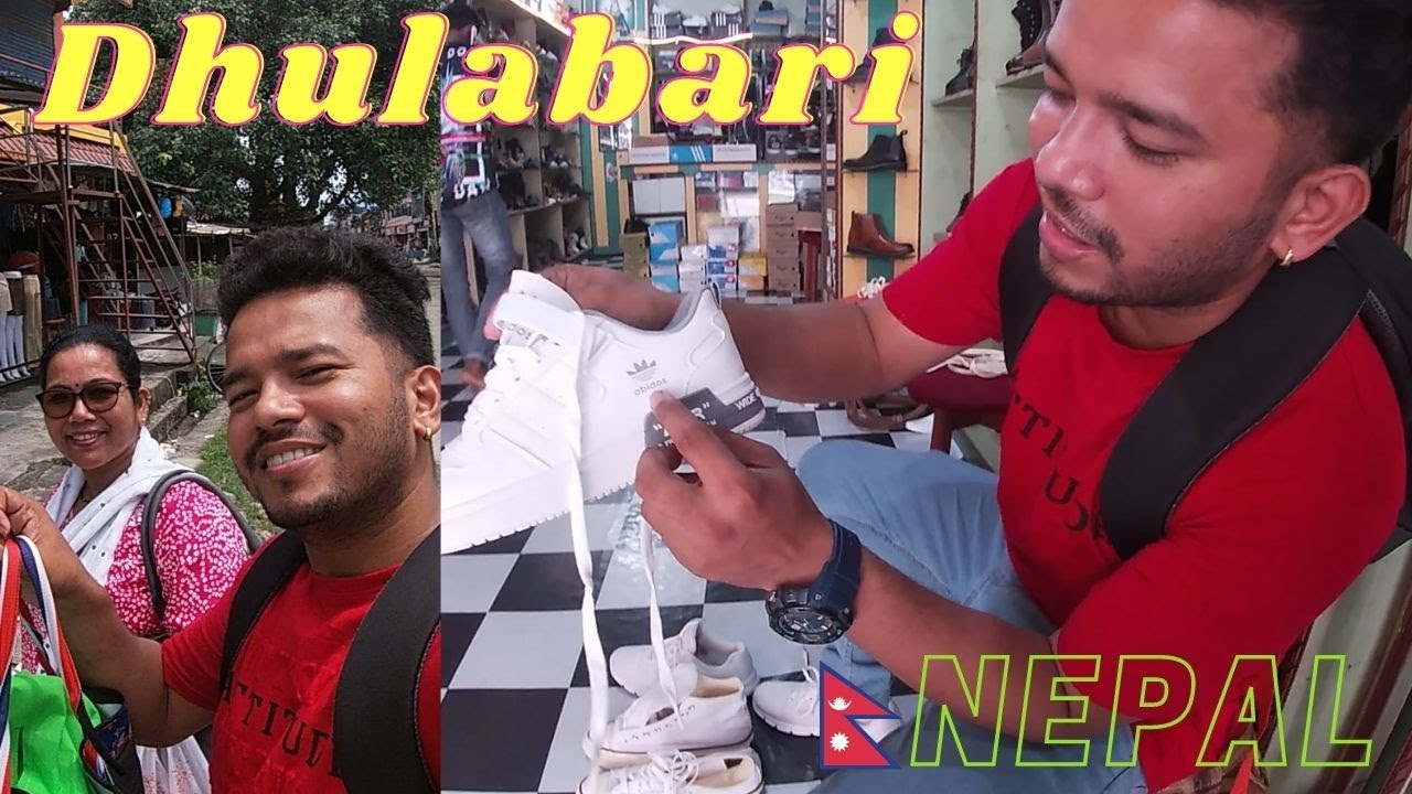 shoping at Dhulabari(Nepal) with mom😃😃/ cheapest shoes 👟👟