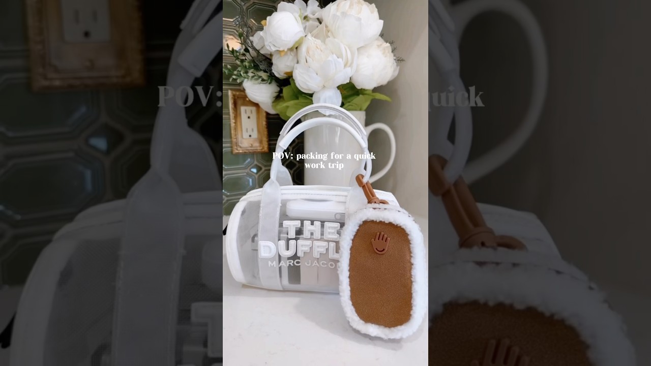 It&rsquo;s a desk in a box 🤍 #travel #packing #work #packwithme #office #mini #organization #amazon