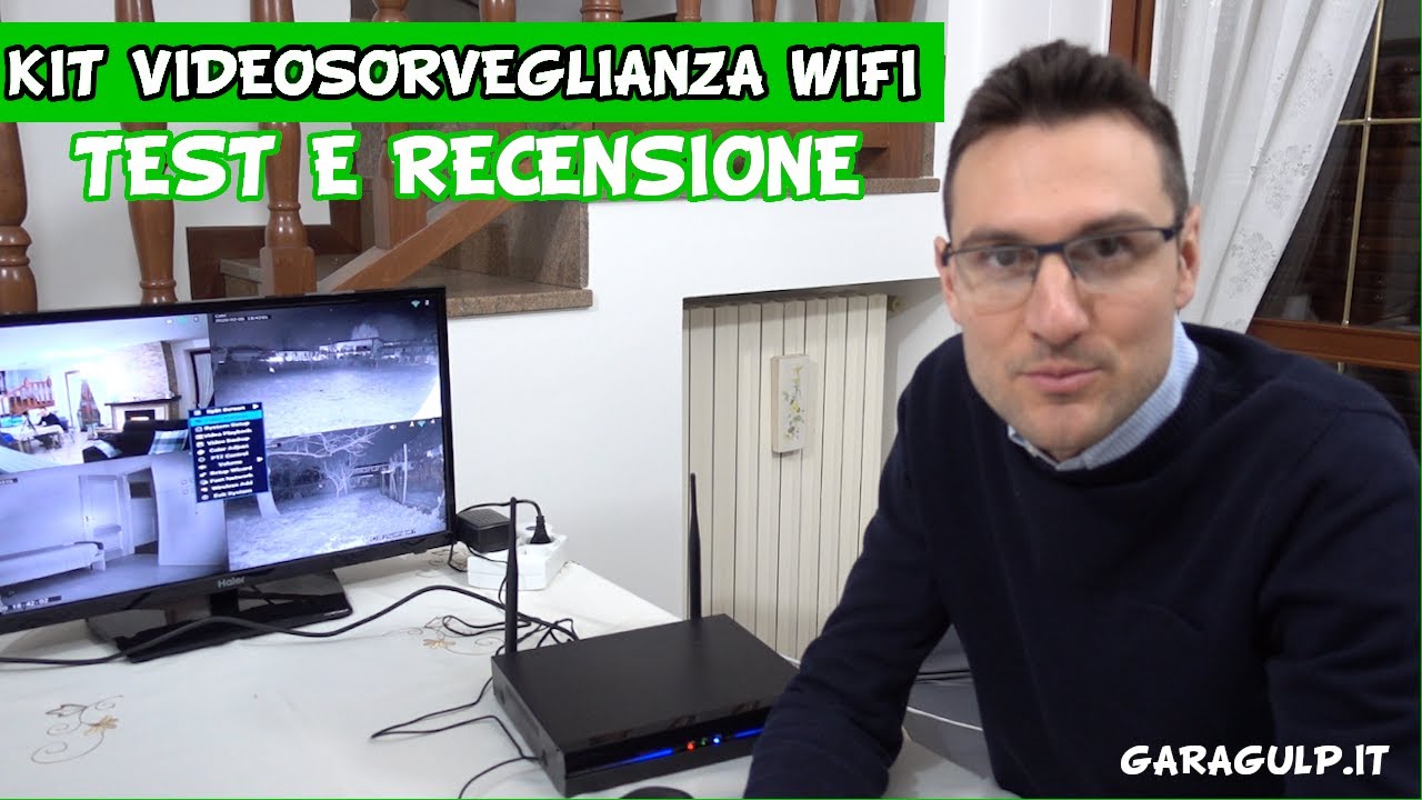 kit videosorveglianza professionale economico con telecamere wifi, NVR, PIR e HDD: test e recensione