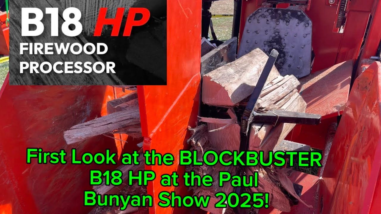 Совершенно новый дровокол Blockbuster B18HP | Первый взгляд на выставку Paul Bunyan Show 2025!
