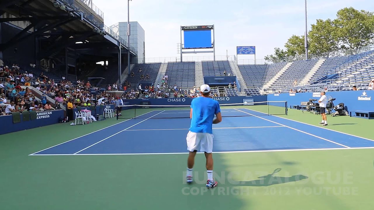 Andy Roddick / Somdev Devvarman 2013 Last Warmup Before Retirement 2012  2 / 10