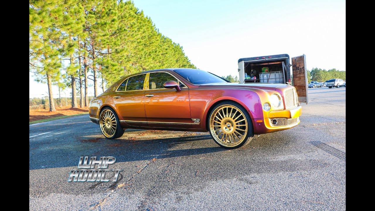 WhipAddict: Chameleon Painted Bentley Mulsanne on All Gold Forgiato 26s