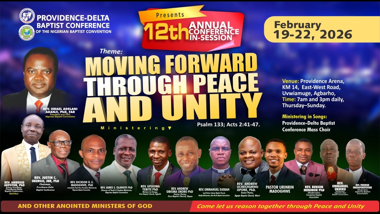 12TH ANNUAL  CONFERENCE IN SESSION OF PROVIDENCE-DELTA BAPTIST CONFERENCE
