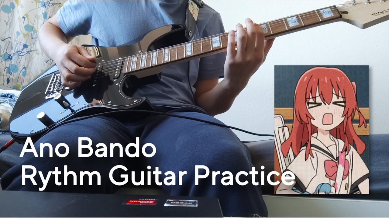 Ano Bando - Bocchi The Rock! | Rythm Guitar Practice (175 BPM)