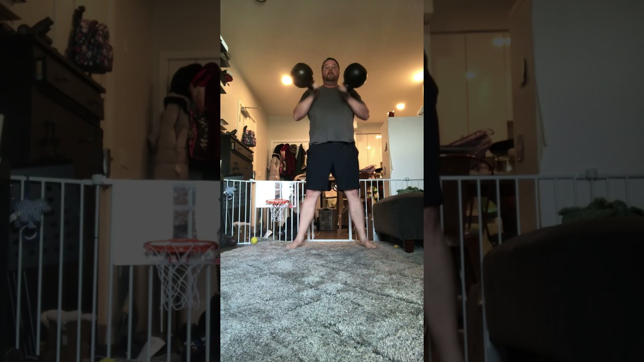 Geoff Neupert “Strong Enough” Standards 1/3, Take 2: 10x5 KB Clean and Press in 20 minutes, 2x32 kg