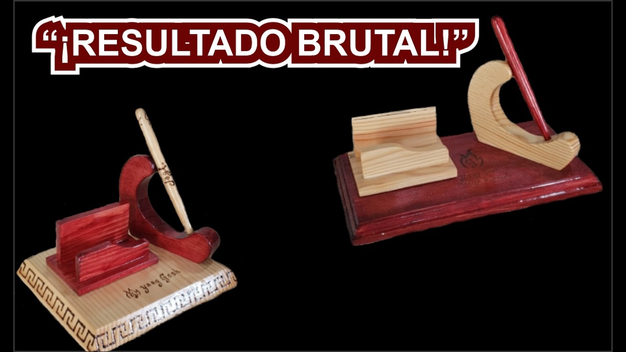 Porta pluma en madera con acabado profesional Carpintería  paso a paso #Carpintería #yaaggosh