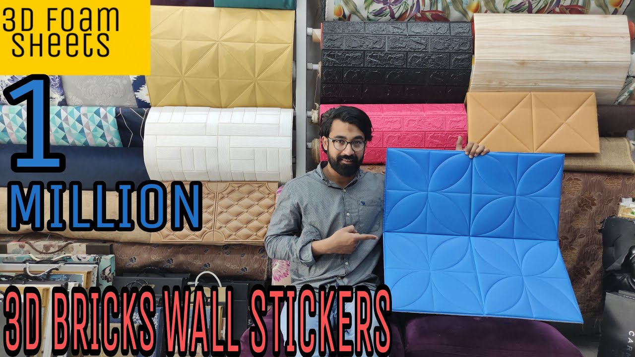 3D Brick Wall Stickers ● Decor Self Adhesive Waterproof Wallpaper For wall | #3DWallsticker​