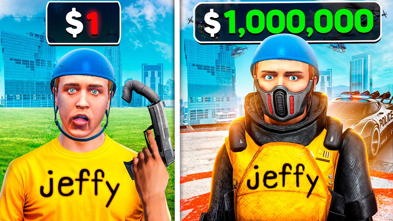 $1 vs $1,000,000 POLICE In GTA 5!