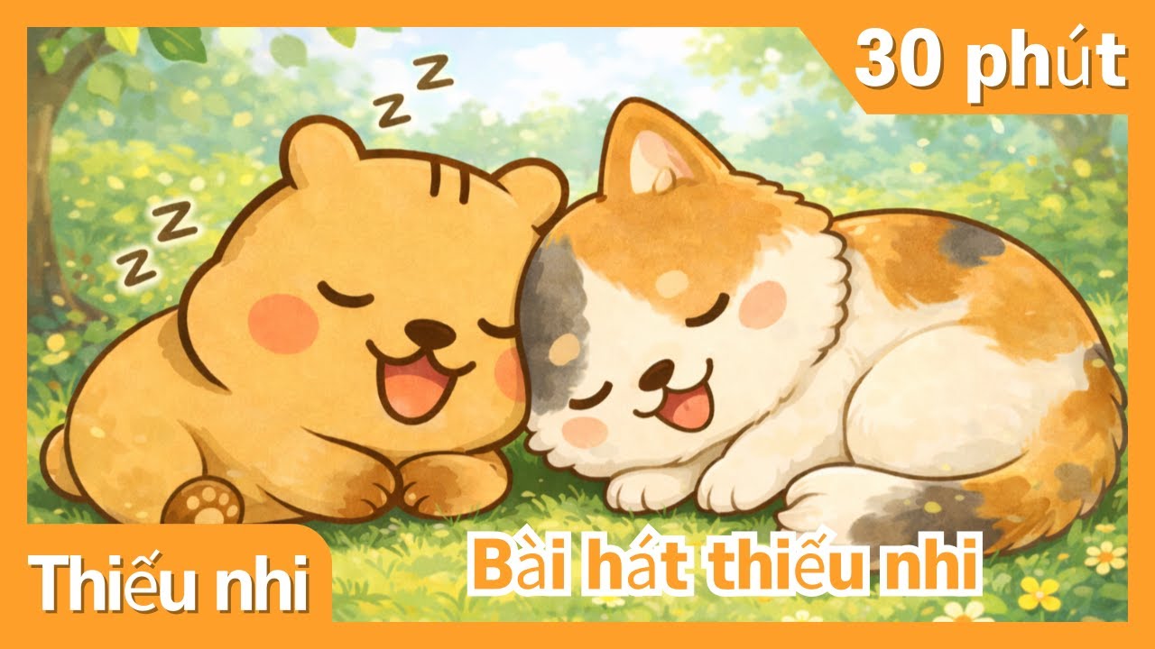 Nhạc Thiếu Nhi 30 Phút | Giai Điệu Nhẹ Nhàng | CapyLala Thiếu Nhi
