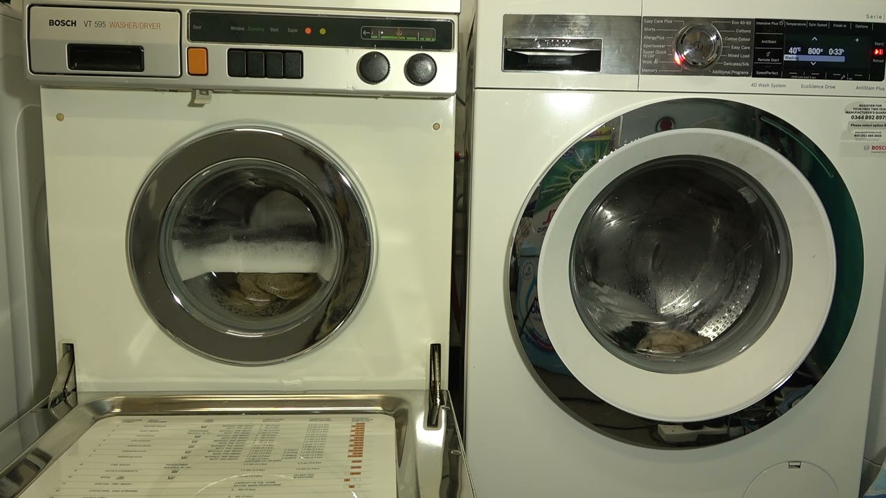 Wash Race - Vintage Bosch (1979) vs. Modern Bosch (2020) / Wool 40'c