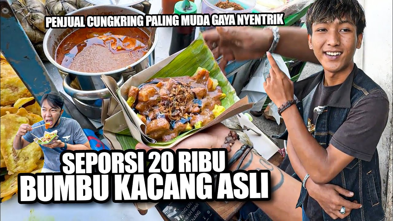 CUNGKRING PAK ENDANG BUMBU KACANG ASLI PORSINYA KENYANG SAMPE HARI PEMBALASAN !!