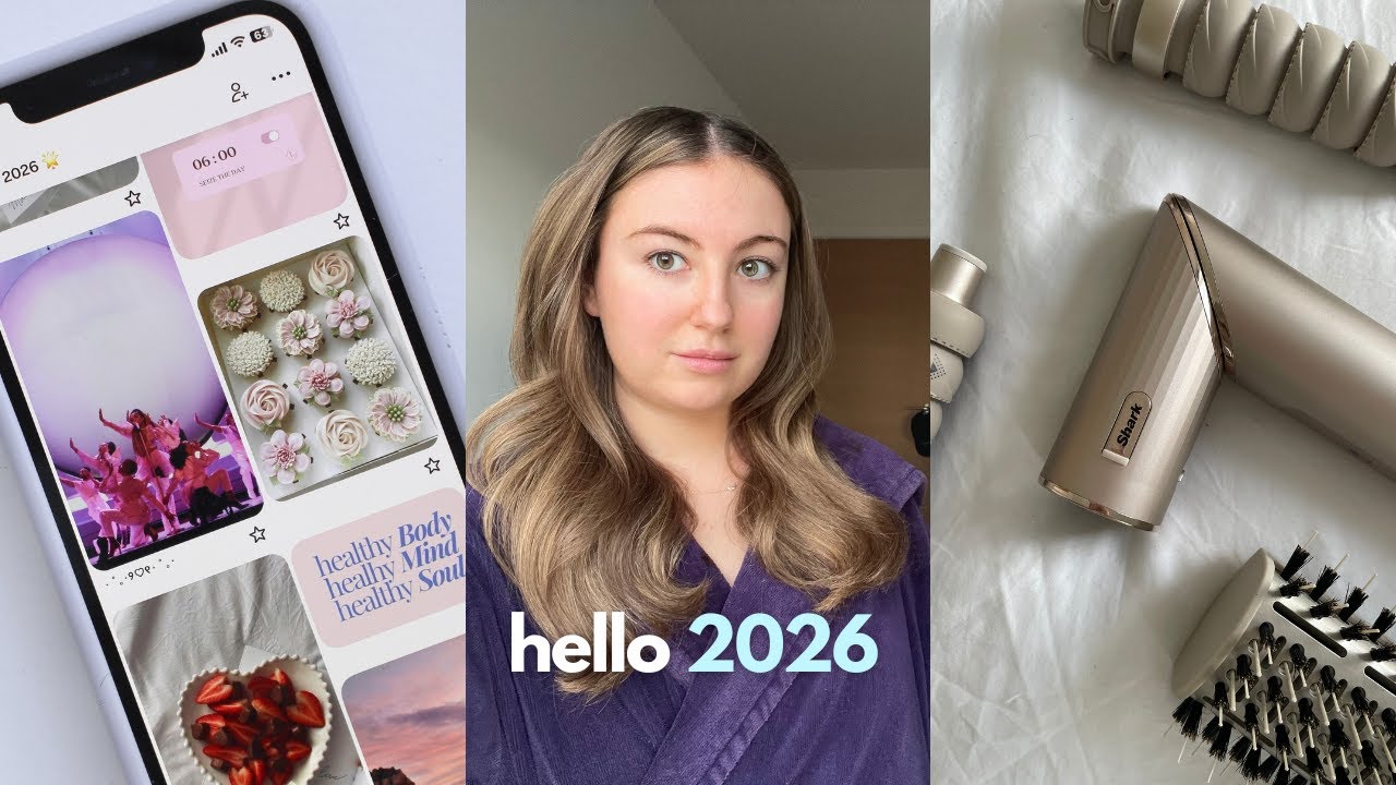 hello 2026 | a cosy reset, trying the shark flexstyle & new year resolutions