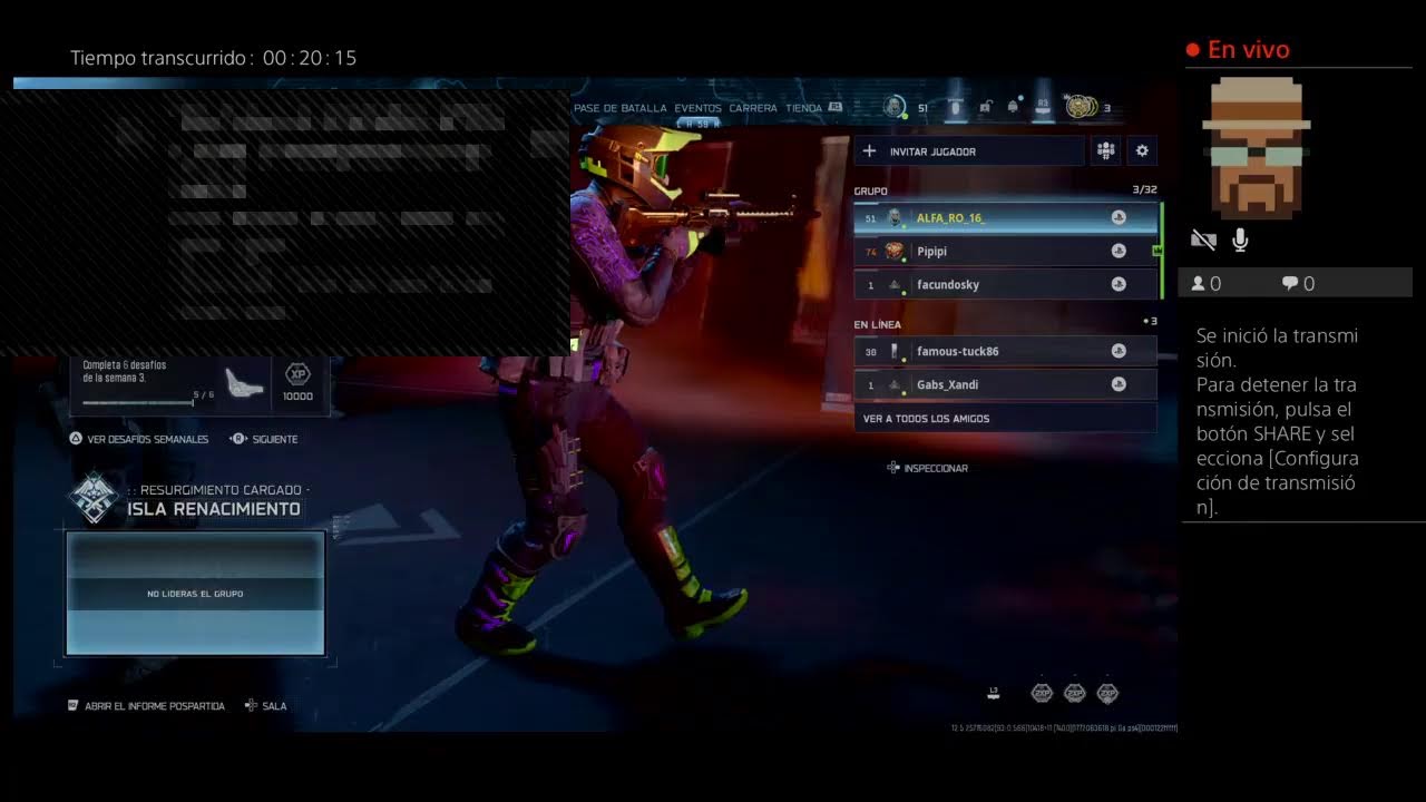 Transmisión de PS4 en vivo de ALFA_RO_16_ ghost recon wildlands
