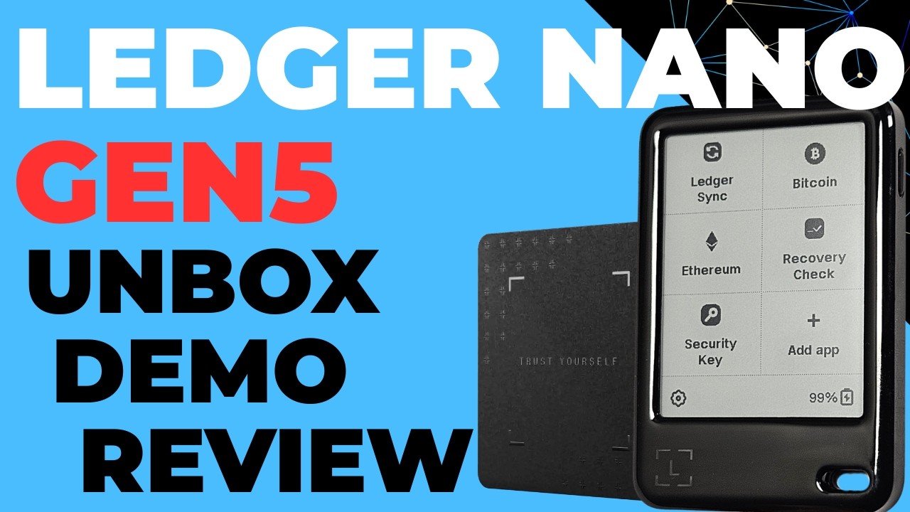 Аппаратный криптовалютный кошелек Ledger Nano Gen5 (распаковка, настройка, демонстрация и обзор)