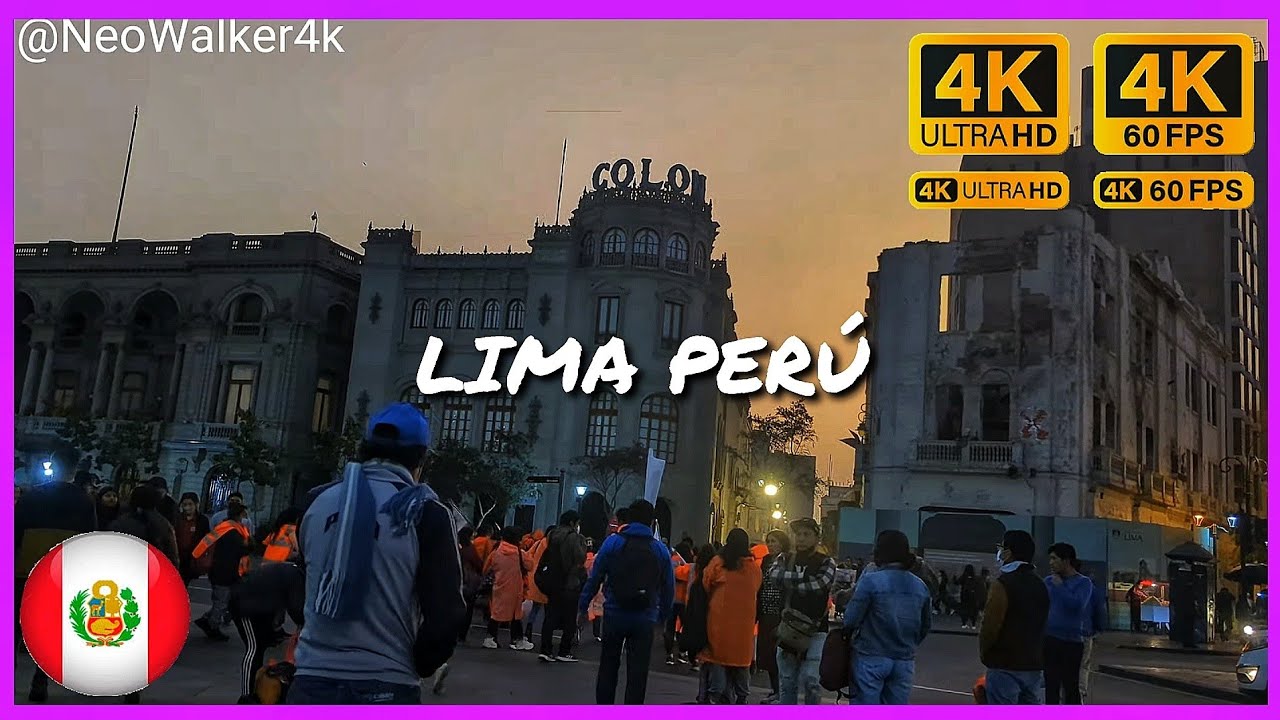 Mini tour in Plaza San Martin / LIMA / Walk Tour 4K UHD 2022 🇵🇪