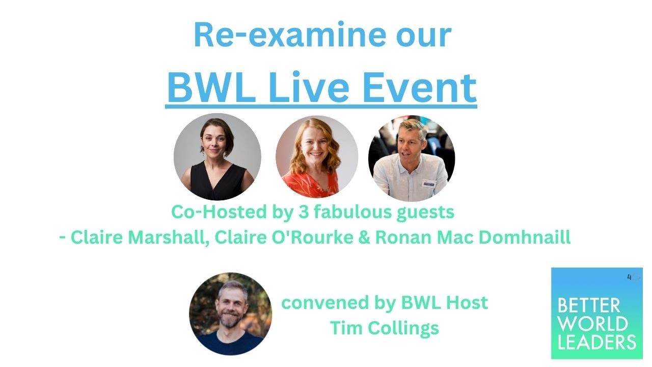 The Window of Opportunity - our first Better World Leaders live event