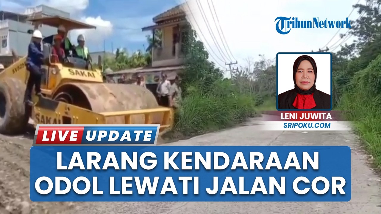 Kendaraan ODOL Dilarang Melintas di Jalan Cor Beton Batukuning-Kurup OKU