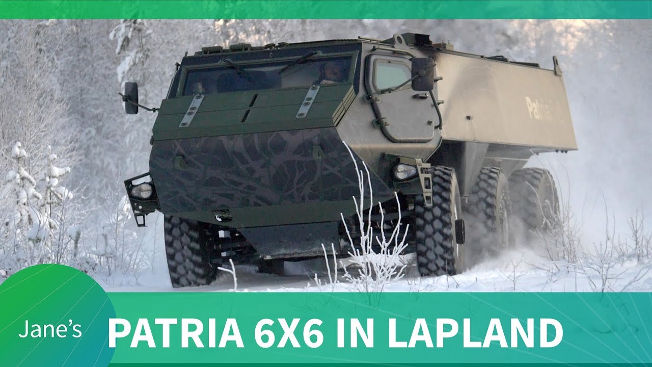 Тестирование Patria 6x6 в Лапландии